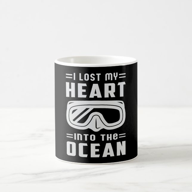 Dive Diver Scuba Diving Funny Diving Sea Geschenk  Kaffeetasse (Mittel)
