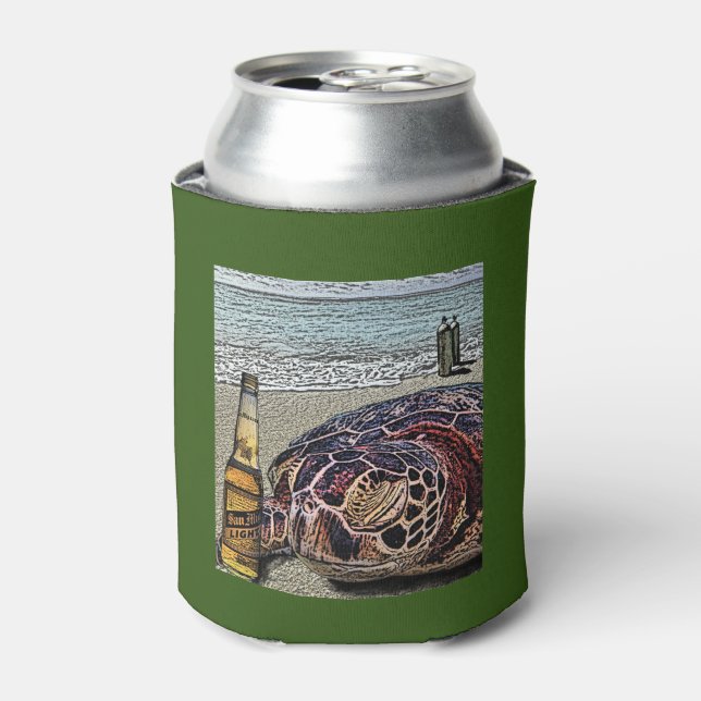DIVE DRINK SLEEP Turtle Dosenkühler (Kanne Vorderseite)