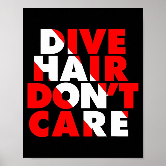 Dive Hair Don't Care  Poster (Vorne)