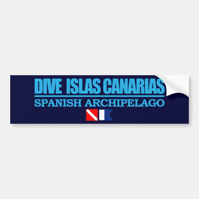 Dive Islas Canarias Autoaufkleber (Vorne)