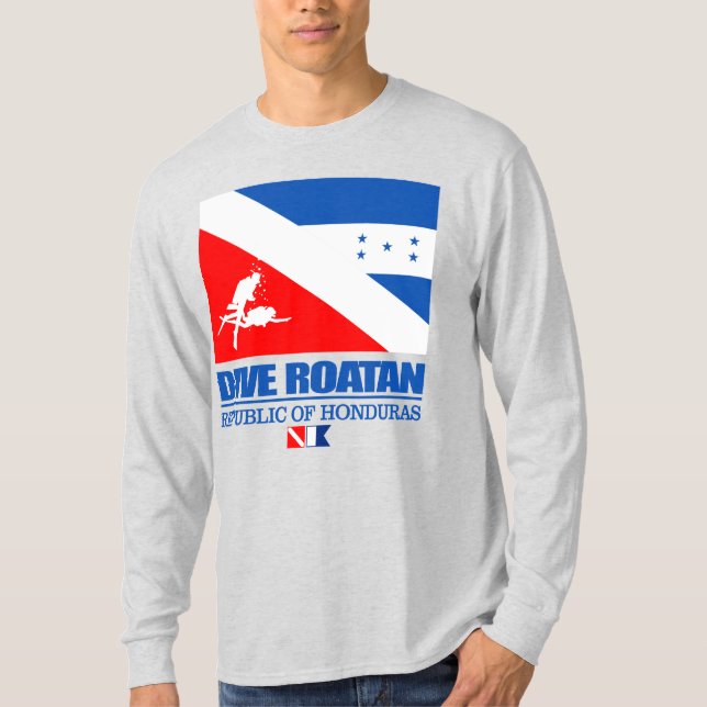 Dive Roatan (sq) T-Shirt (Vorderseite)