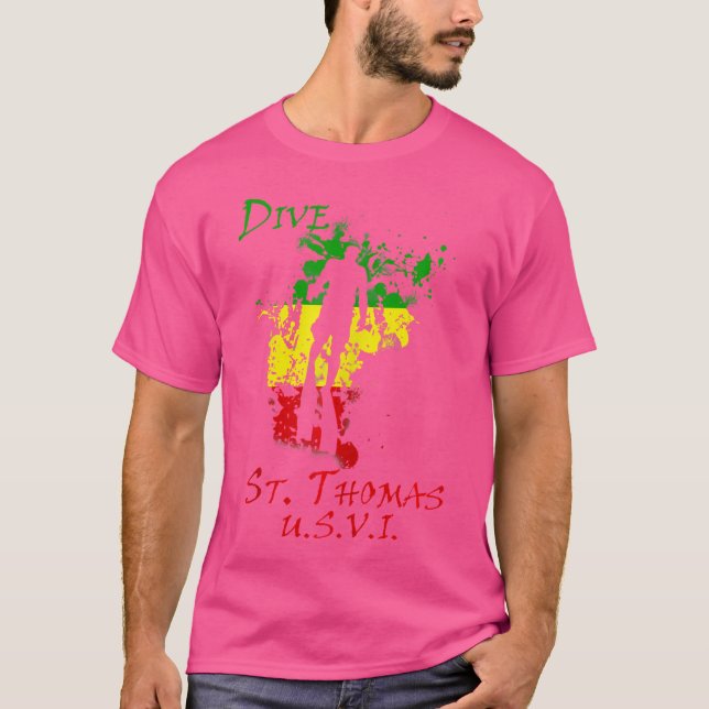 Dive St Thomas U S V I Vacation Diving T-Shirt (Vorderseite)