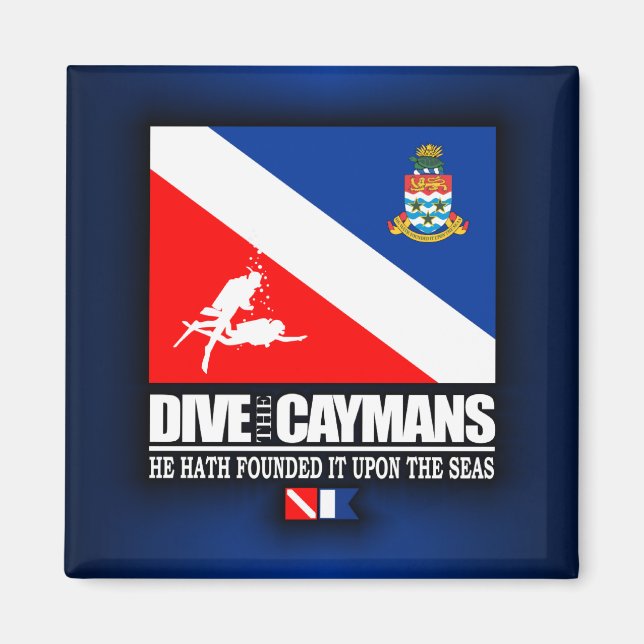 Dive the Caymans Magnet (Vorne)