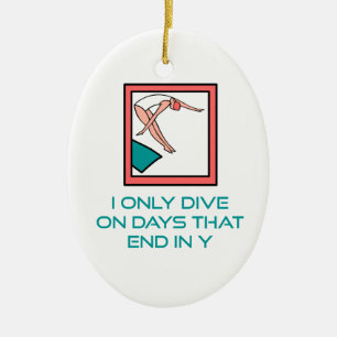 DiveChick Tage Keramik Ornament