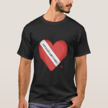 Diveheart Heart Men's T - Shirt