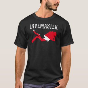Divemaster Scuba Diving Instructor Dive Flag Stil T-Shirt