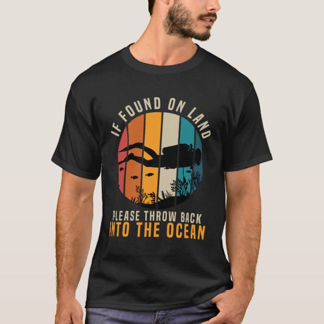 Diver & Diving in the Ocean T-Shirt (Vorderseite)