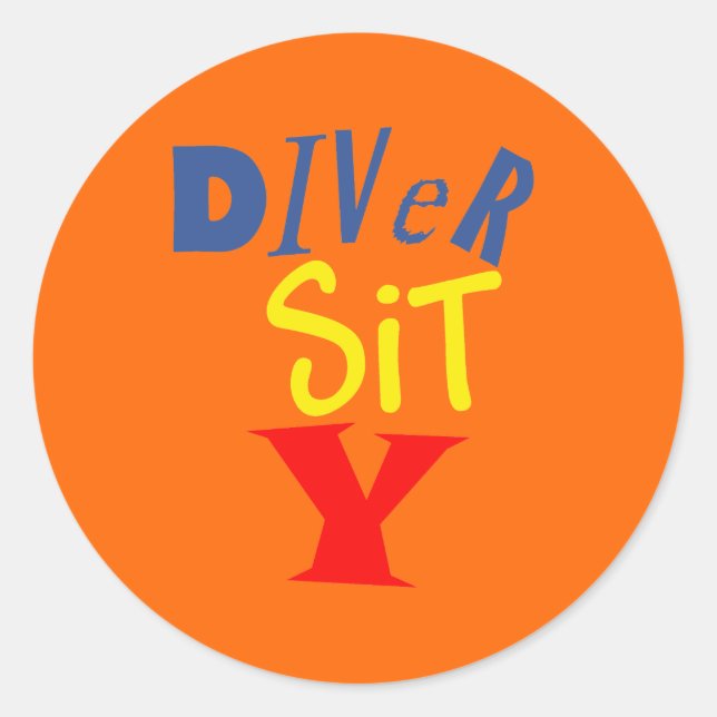 Diver Sit Y Stickers (Vorderseite)