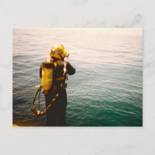 "Diver Splash"-Postkarte Postkarte