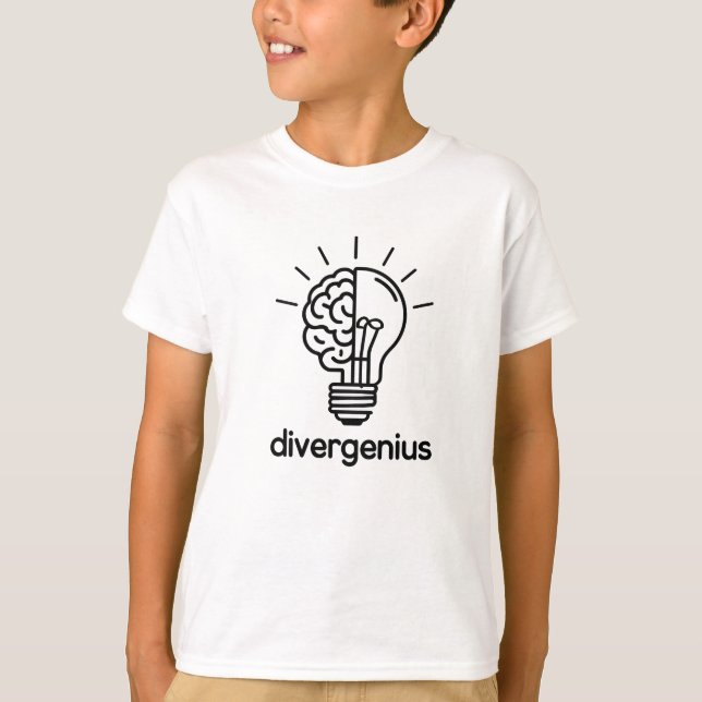 Divergenius T-Shirt Celebrating Neurodiversity an (Devant)