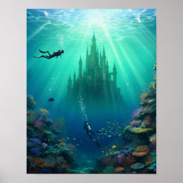 Divers find a deserted castle poster