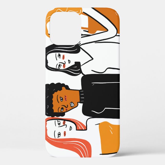 Diverse Mädchen, verschiedene Nationalitäten zusam Case-Mate iPhone Hülle (Rückseite)
