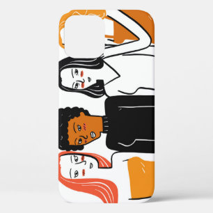Diverse Mädchen, verschiedene Nationalitäten zusam Case-Mate iPhone Hülle