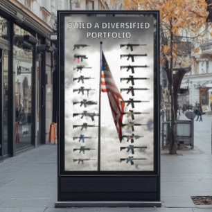 Diversifiziertes Portfolio Waffenplakat Poster