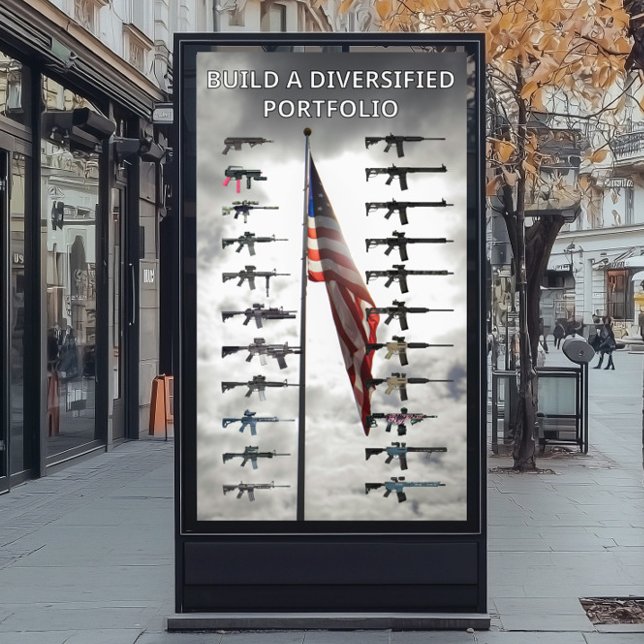 Diversifiziertes Portfolio Waffenplakat Poster (Von Creator hochgeladen)