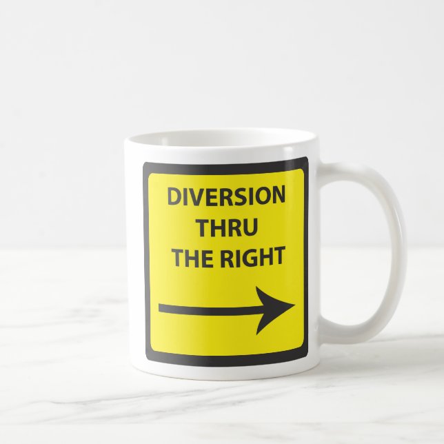 DIVERSIONSZEICHEN KAFFEETASSE (Rechts)