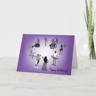 Diversité Designs Carte d'anniversaire de tir à l'