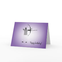 Diversité Designs Man Pararcher Carte d'anniversai