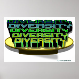 Diversité sur une affiche Platter