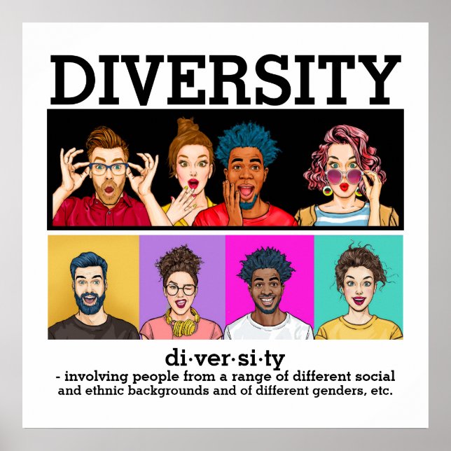 DIVERSITY 3 - Wortschatz Poster (Vorne)