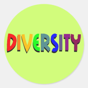 Diversity-Aufkleber Runder Aufkleber