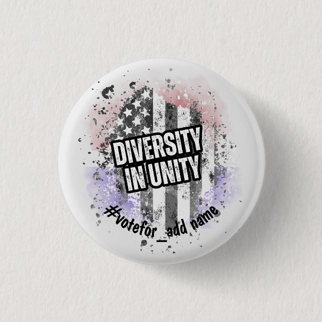 Diversity bei der US-Präsidentschaftswahl 2024 Button (Vorderseite)
