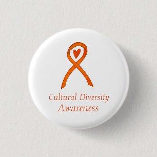 Diversity-Bewusstsein Ribbon Custom Button