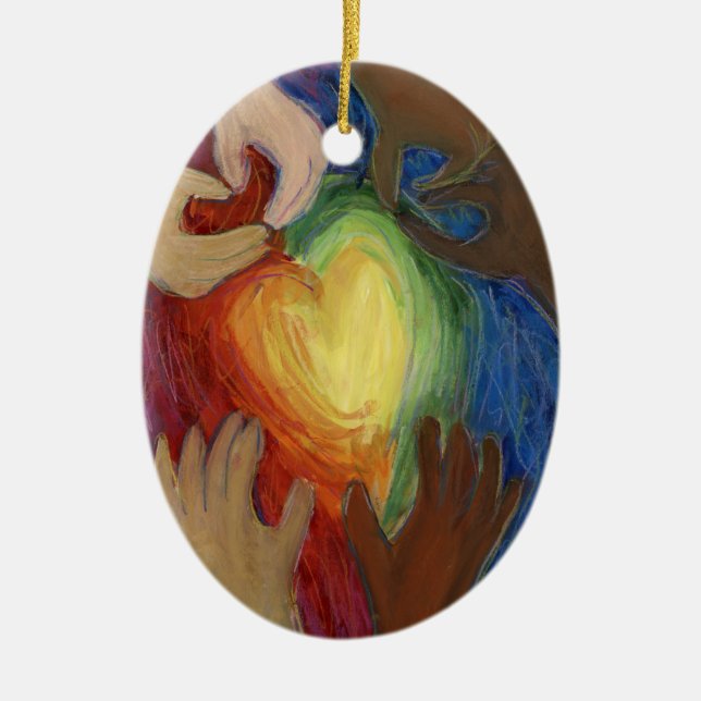 Diversity DEI Herzlich Willkommen bei der Verkostu Keramik Ornament (Vorne)
