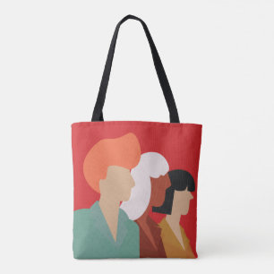 Diversity der Frauen - Moderne Mitte des Jahrhunde Tasche