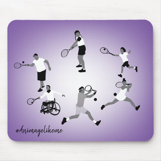 Diversity Designs Tennis Mouse Mat Mousepad (Vorne)