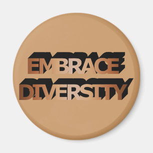 Diversity Embrace (Brauntöne) Magnet