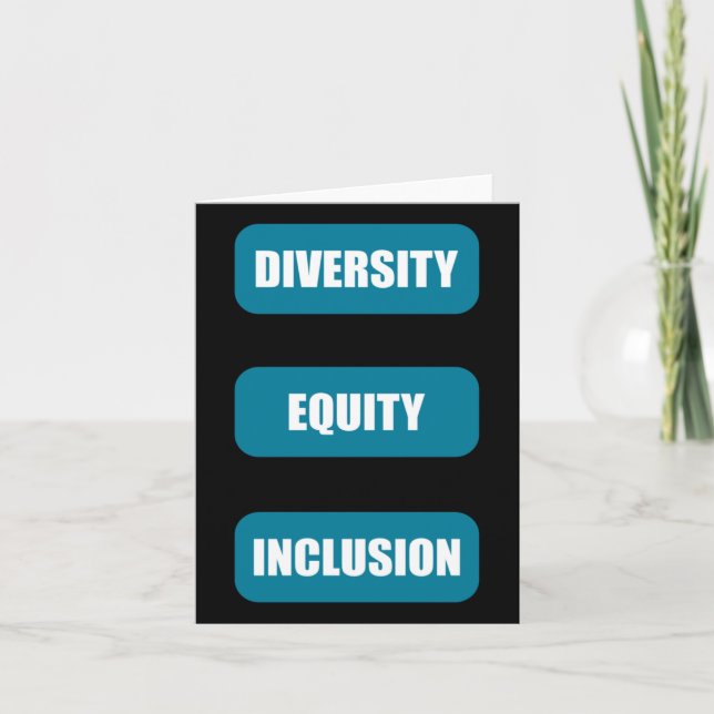 Diversity Equity Inclusion Pack Aufkleber2 Karte (Vorderseite)