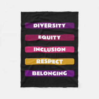 Diversity Equity Inclusion Respekt vor dem bestehe Fleecedecke