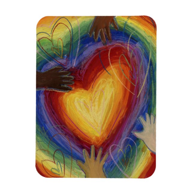 Diversity, Equity, & Inclusive (DEI)-Kühlschrankma Magnet (Vertikal)