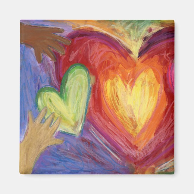 Diversity, Equity, & Inclusive (DEI)-Kühlschrankma Magnet (Vorne)