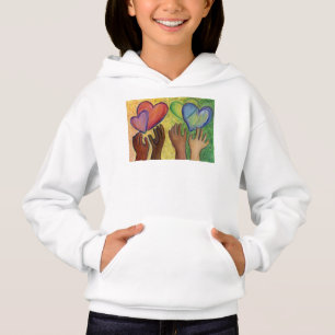 Diversity für Herz und Liebe Art Custom Hoodie