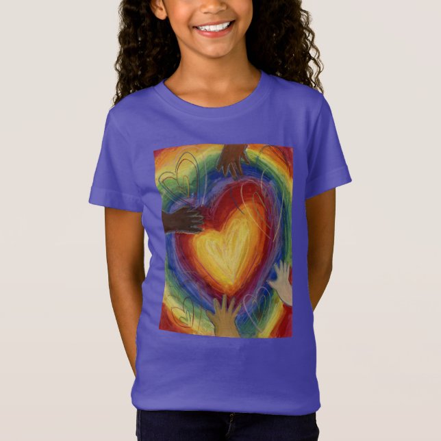 Diversity für Herz und Liebe Art Custom Shirt (Vorderseite)