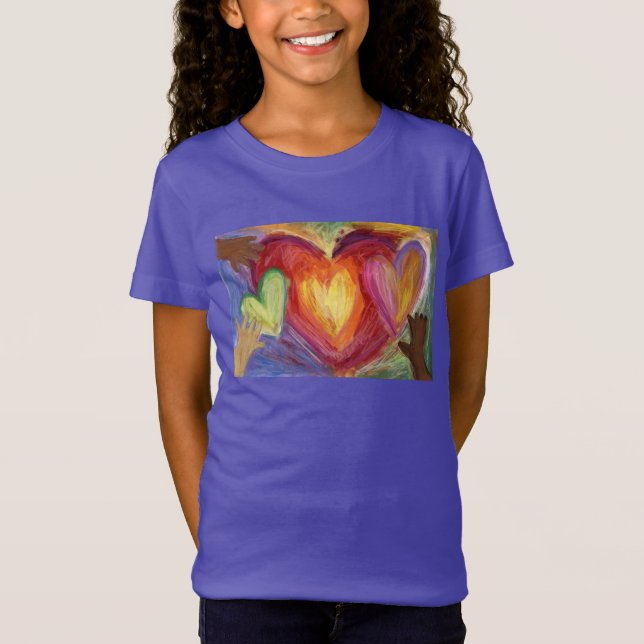 Diversity für Herz und Liebe Art Custom T - Shirt (Vorderseite)