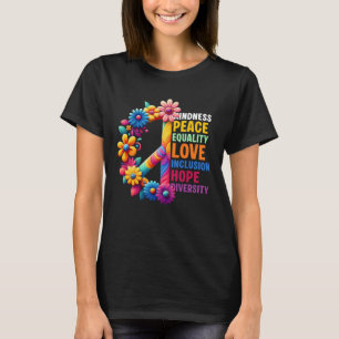 Diversity Gleichstellung Liebe Frieden Menschenrec T-Shirt