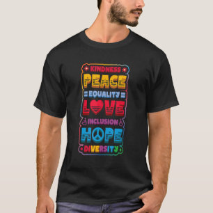 Diversity Gleichstellung Liebe Frieden Menschenrec T-Shirt