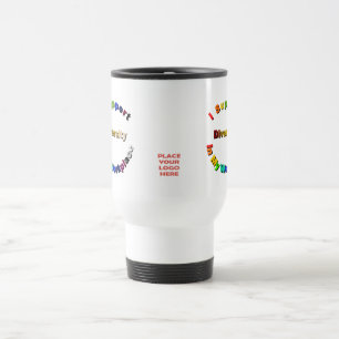 Diversity in der White Travel Mug am Arbeitsplatz Reisebecher