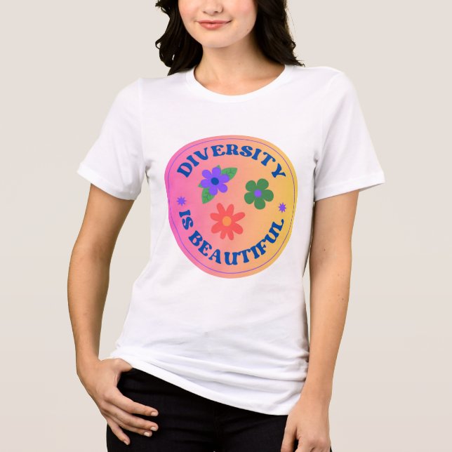 Diversity ist schön Tri-Blend shirt (Vorderseite)