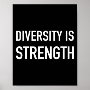 Diversity ist Stärke - beliebtes Trendangebot Poster