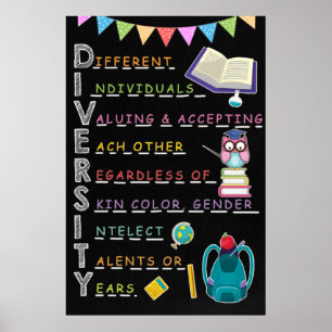 Diversity-Klassenzimmer-Poster Poster