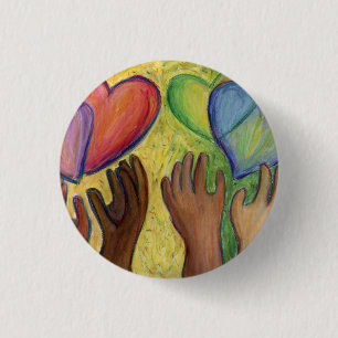 Diversity-Liebe für Herz und Nieren Lapel-Stift o Button