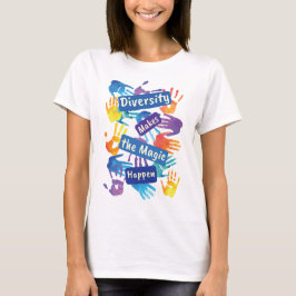Diversity macht den Zauber in die soziale Gerechti T-Shirt