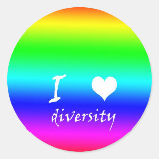 DIVERSITY RUNDER AUFKLEBER