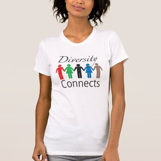 Diversity schließt Damen-T - Shirt an (Vorderseite)