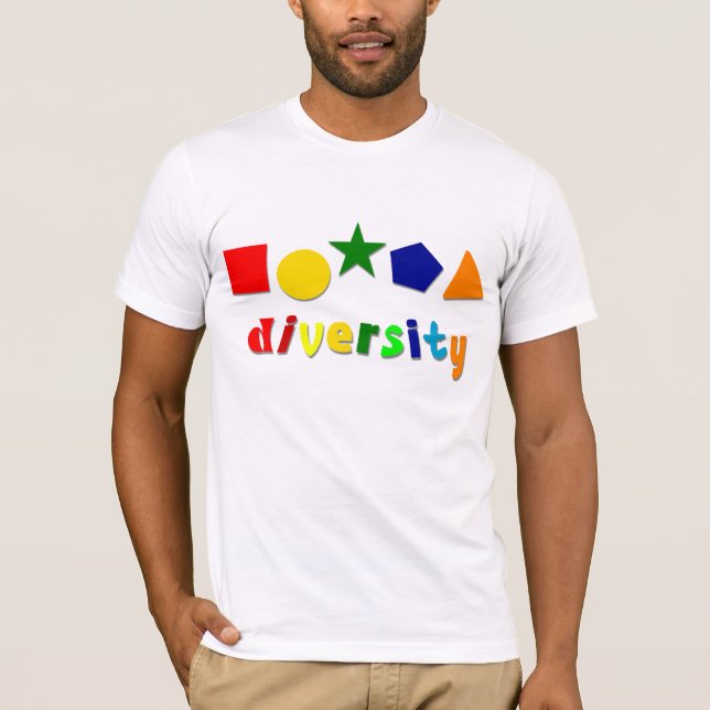 Diversity Shapes T - Shirt (Vorderseite)