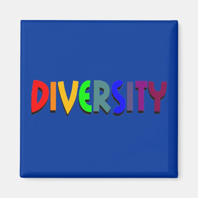 Diversity Square Magnet (Vorne)